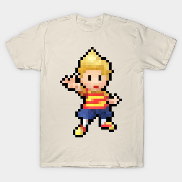 Lucas Pixel Art T-Shirt by wakkaflakkaflame